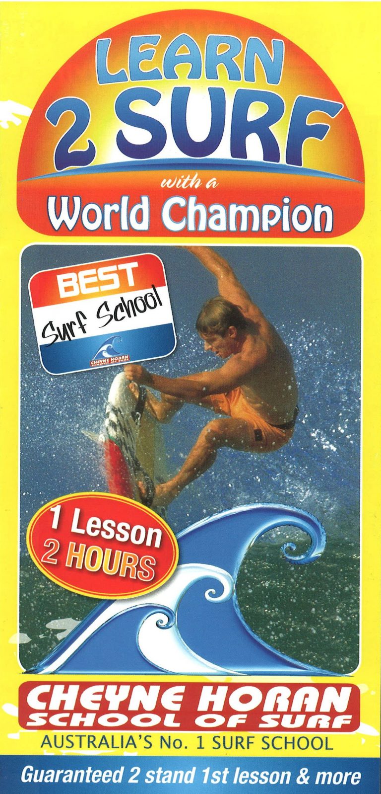 Cheyne Horan Surf School Surfers Paradise Brochure Service