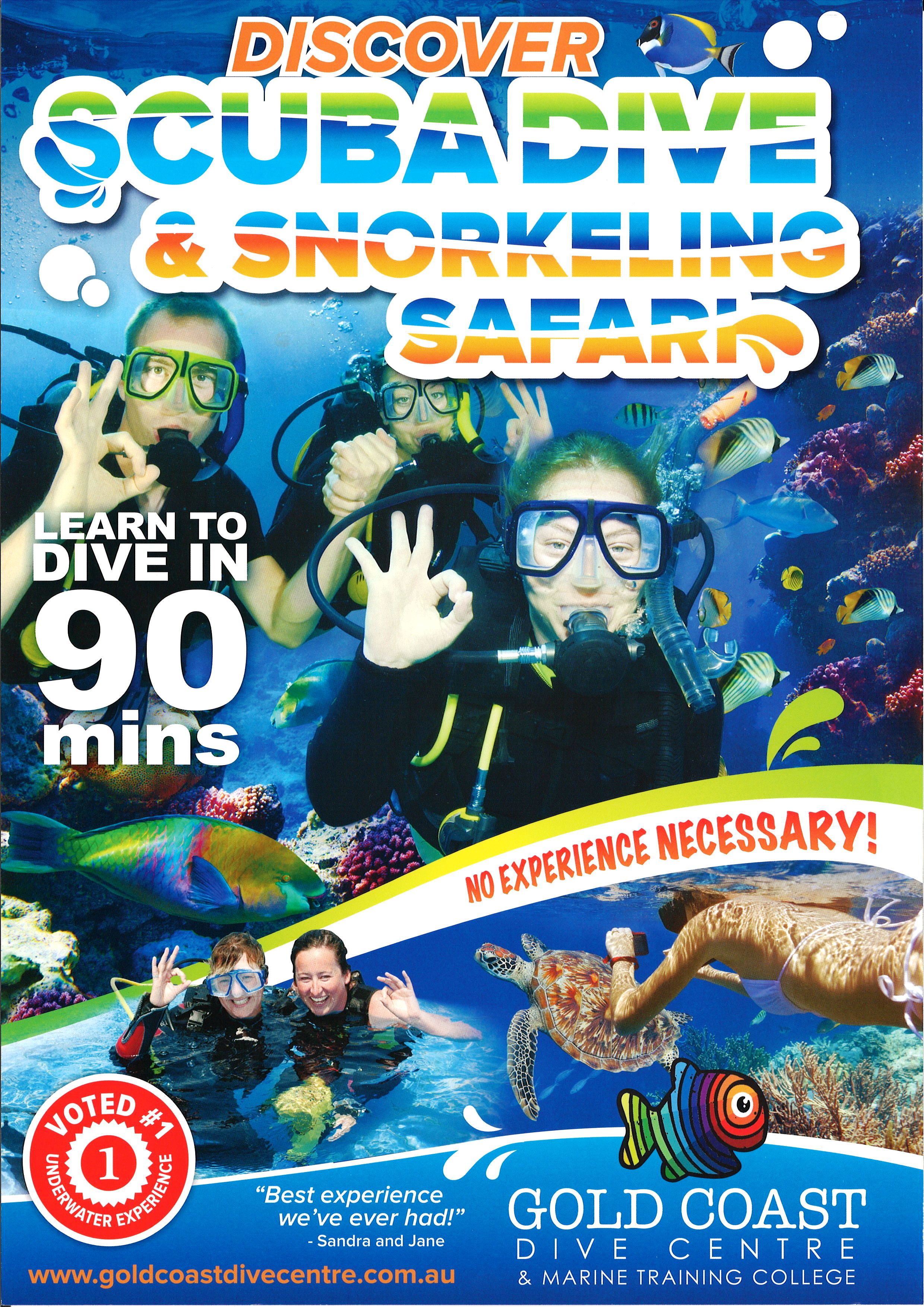 Gold Coast Dive Centre A4 | Surfers Paradise Brochure Service