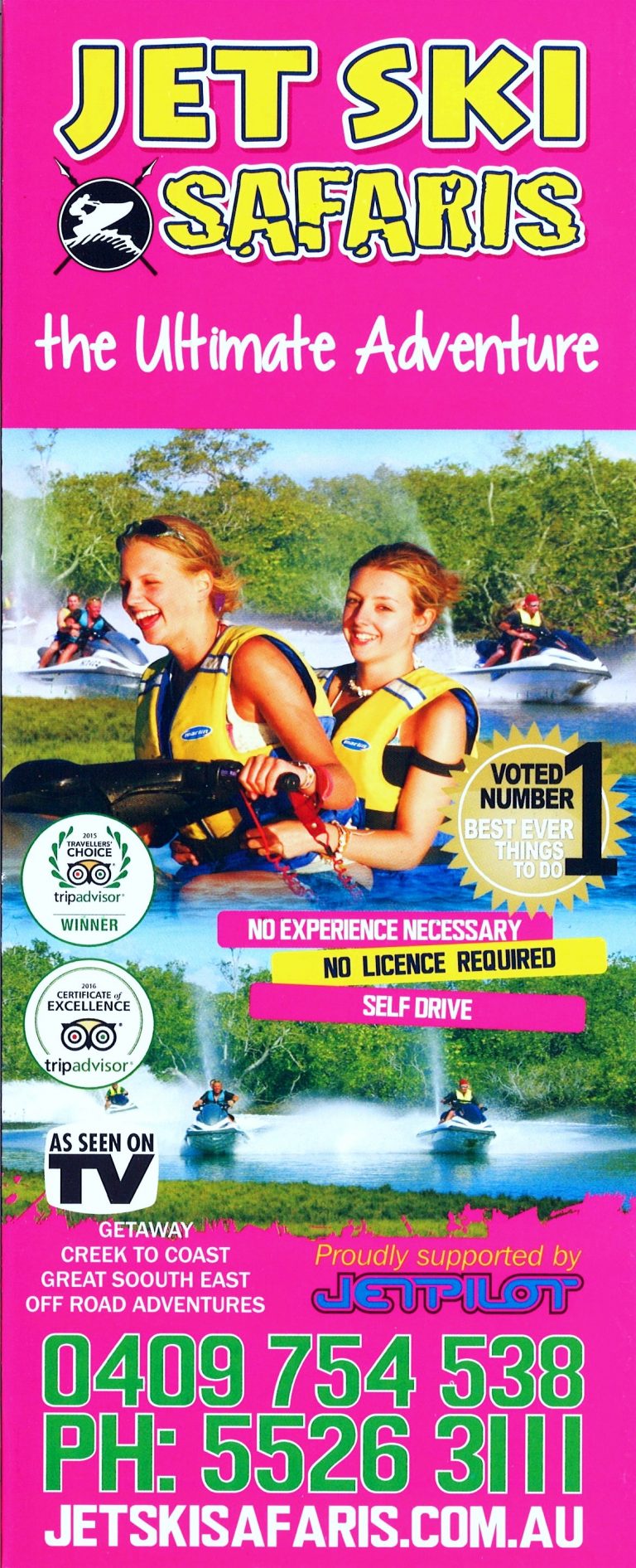 Jet Ski Safaris Dl Surfers Paradise Brochure Service